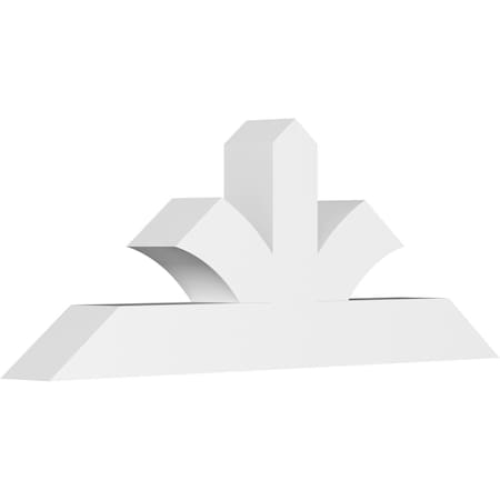 Ekena Millwork Richland Architectural Grade PVC Gable Bracket, 60"W x 22 1/2"H x 6"D x 6"F, 9/12 Pitch GBP060X23X0606RIC00